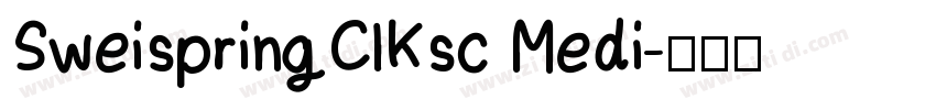 SweispringClKsc Medi字体转换